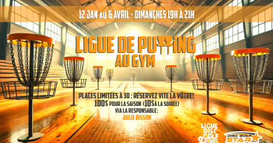 Ligue de Putting au Gym les dimanches, dès le 12 janvier!