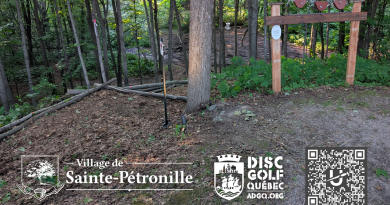 Nouveau mini-parcours de disque-golf, le 1er sur l&rsquo;Ile d&rsquo;Orléans